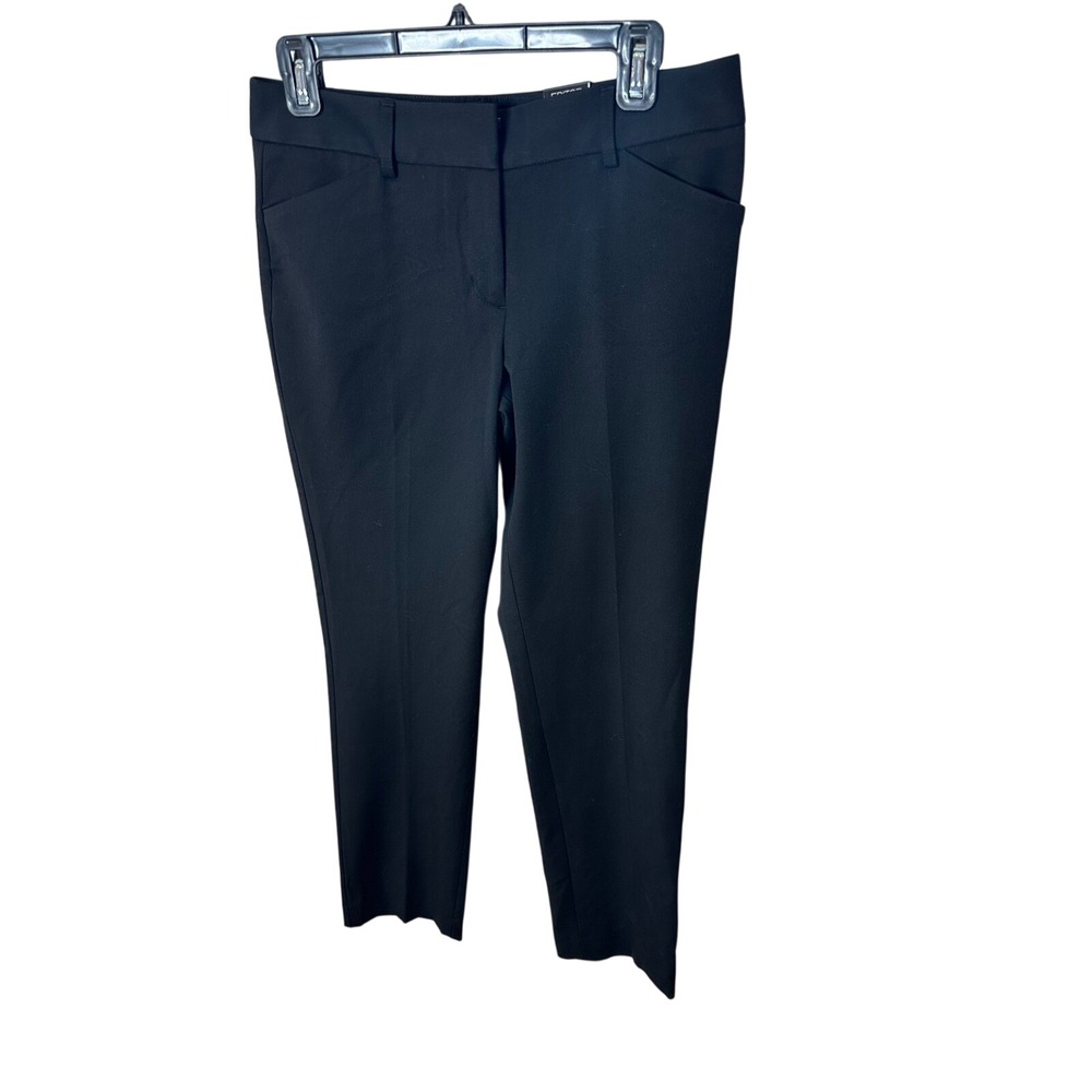 Express Editor Straight Slim Pant Black‎ Womens Size 4